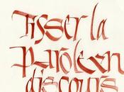 Tisser mots divertissement calligraphique