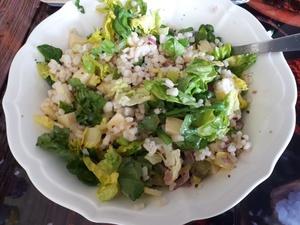 Salade de Crozets au Comté Cliquer sur les photographies pour les agrandir