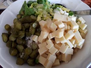 Salade de Crozets au Comté Cliquer sur les photographies pour les agrandir