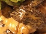 Pomme veau dorée, sauce morilles