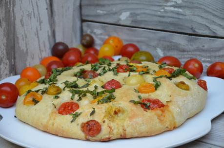 Focaccia aux tomates cerises