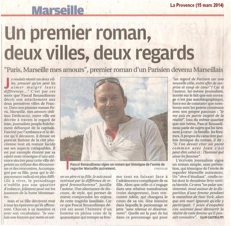 L’auteur Pascal Renaudineau a obtenu un nouvel article dans le plus important quotidien de tout le Sud-est de la France, La Provence L’auteur Pascal Renaudineau a obtenu un nouvel article dans le plus important quotidien de tout le Sud-est de la France, La Provence