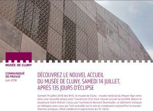 Musée de Cluny  – une réouverture attendue ! à partir du 14 Juillet prochain.