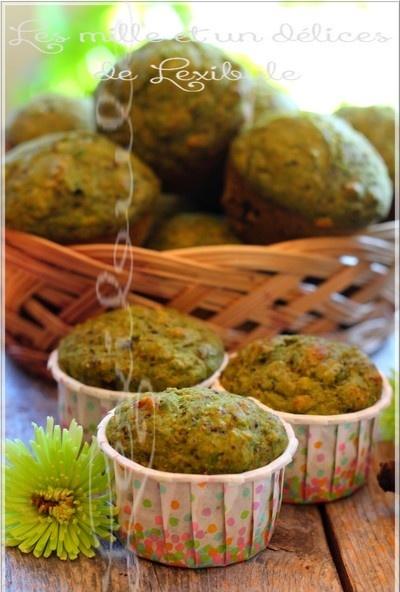 ~Muffins aux épinards et bananes~ ~Muffins aux épinards et bananes~