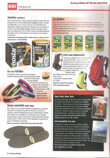 L’auteur Pascal Renaudineau obtient un article dans le magazine Running Attitude, en France, tiré à 40 000 exemplaires L’auteur Pascal Renaudineau obtient un article dans le magazine Running Attitude, en France, tiré à 40 000 exemplaires