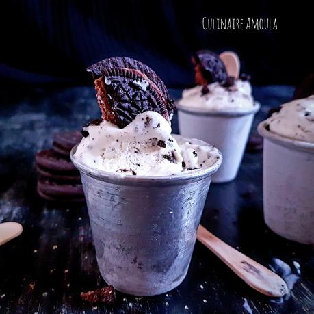 Glace cheesecake à la vanille et aux Oreos