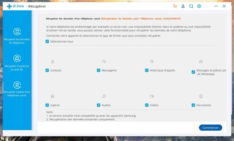Récupérer les données sur téléphone Samsung Récupérer les données sur téléphone Samsung