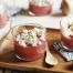  Cliquez ici pour découvrir  la recette du Gaspacho de tomates cerises bio veggie et So Flocchi di Tofu Sojade  