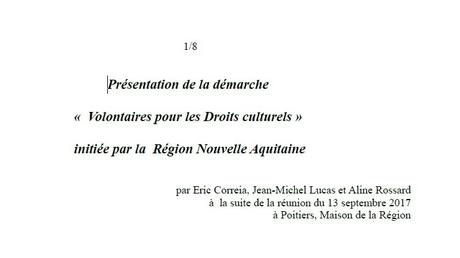 Les droits culturels en Nouvelle-Aquitaine