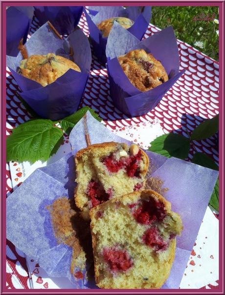 Muffins moelleux aux framboises