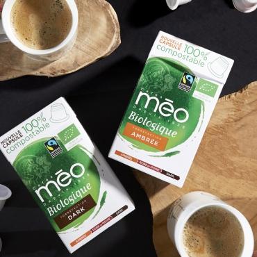 Cafés Méo lance sa gamme de capsules bio compostables