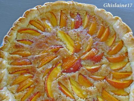 Tarte amandine aux nectarines