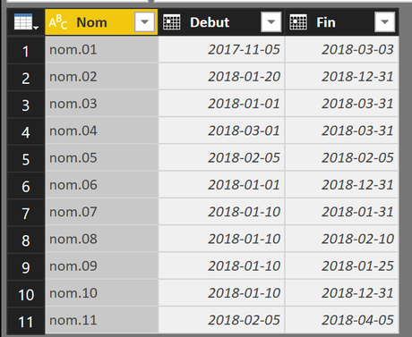 Power Query Importation