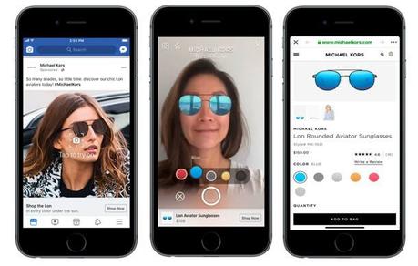 Facebook lance des publicités en réalité augmentée. Facebook lance des publicités en réalité augmentée.