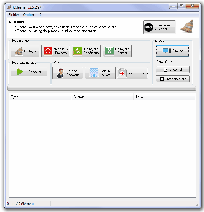 KCleaner - nettoyeur de disque dur simple et puissant