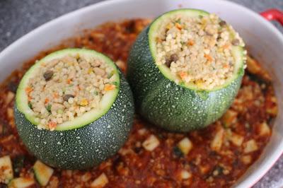 courgettes farcies veggie recette végétale tomate