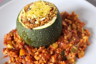 courgettes farcies veggie recette végétale tomate