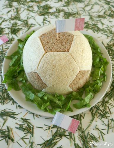 Sandwich cake ballon de foot