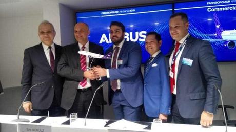 Farnborough Airshow : Airbus grossit son carnet de commandes en A320neo
