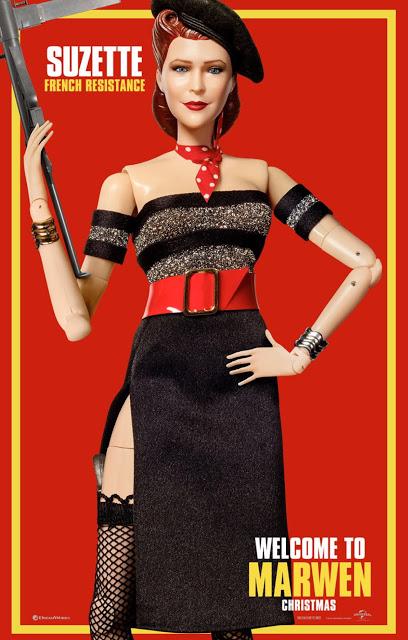 Affiches personnages US pour Welcome to Marwen de Robert Zemeckis