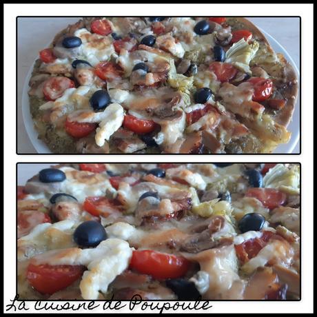 Pizza à l’artichaut et à la tomate