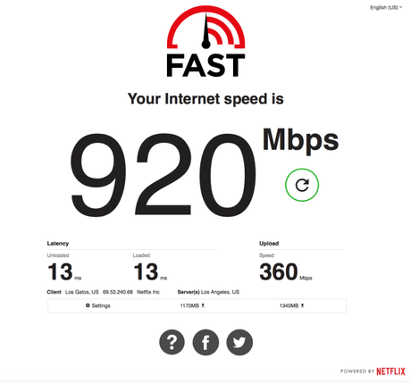 Fast.com permet de tester l’upload et la latence Fast.com permet de tester l’upload et la latence