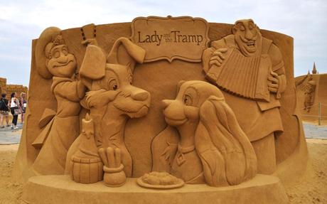 Belgique : 150 sculptures de sable Disney à Ostende