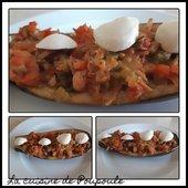 L'Aubergine Aubergine farcie façon piperade - La cuisine de poupoule