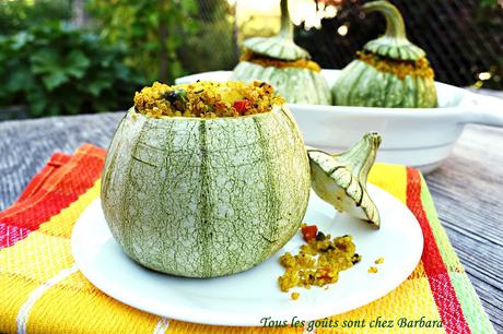 Ronde de Nice farcie au quinoa, façon indienne