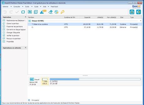 EaseUS Partition Master Free : Gérer vos partitions Windows EaseUS Partition Master Free : Gérer vos partitions Windows