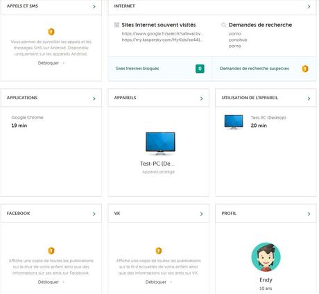 Test : Kaspersky Safe Kids – Contrôle Parental Test : Kaspersky Safe Kids – Contrôle Parental