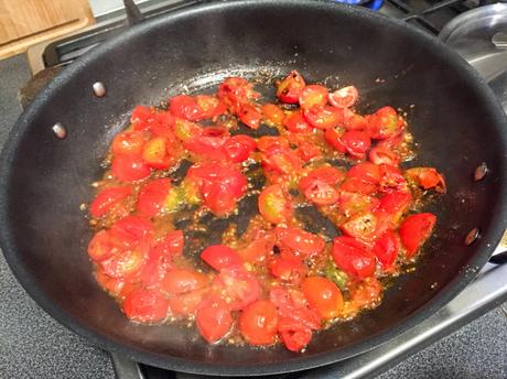 Tomates cerises – Linguine con pomodorini freschi