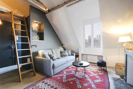 Rue de Rivoli, un appartement parisien rénové pour maximiser un petit espace