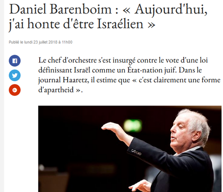 Daniel Barenboïm est-il lui-aussi antisémite ? #Israel