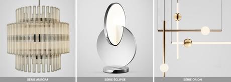 ✓ Milan Design Week 2018 : Les luminaires « Observatory » par Lee Broom Observatory by Lee Broom, luminaires contemporains. Milan Design Week 2018