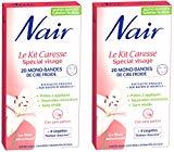 L’épilation des sourcils, c’est aussi pour les hommes ! Nair - Kit Caresse Spécial Visage - 20 Mono-bandes de Cire Froide - Lot de 2