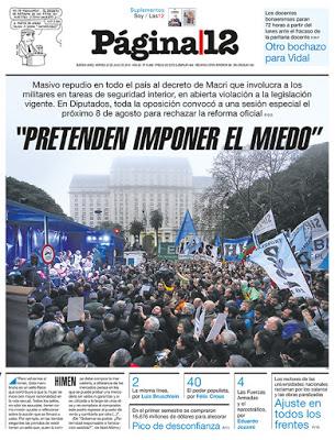 L'opposition dans la rue hier à Buenos Aires [Actu]