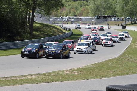 Coupe Nissan Micra - premier weekend de course au Québec cette année