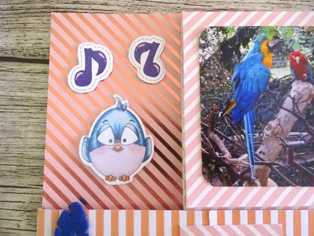 Une deuxième page sur les oiseaux pour l'album du zoo de la Palmyre Une deuxième page sur les oiseaux pour l'album du zoo de la Palmyre