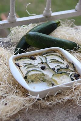 Flan de courgettes aux olives (vegan)