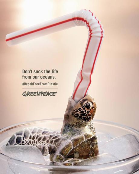 Une campagne choc pour lutter contre les pailles en plastique
