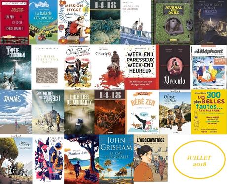 Mon récap Lectures de Juillet