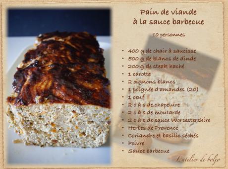 Pain de viande à la sauce barbecue (au Thermomix) Pain de viande à la sauce barbecue (au Thermomix)