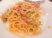 Spaghettis courgette façon Carbonara