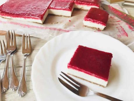 Cheesecake au coulis de framboises avec thermomix
