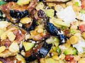 Salade pois chiches aubergine