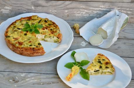 Clafoutis courgettes, chèvre et basilic Clafoutis courgettes, chèvre et basilic