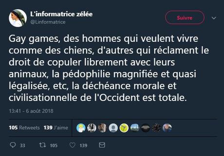 @Linformatrice enlève son masque : derrière, de la merde, juste  #GayGames #homophobie #LGBT