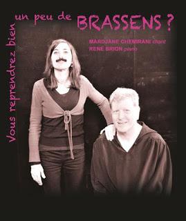 Vous reprendrez bien un peu de Brassens? Avec Mardjane Cheminari et René Brion
