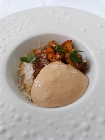 Amanite des Césarsn girolles, sabayon café © Gourmets&co Amanite des Césarsn girolles, sabayon café © Gourmets&co